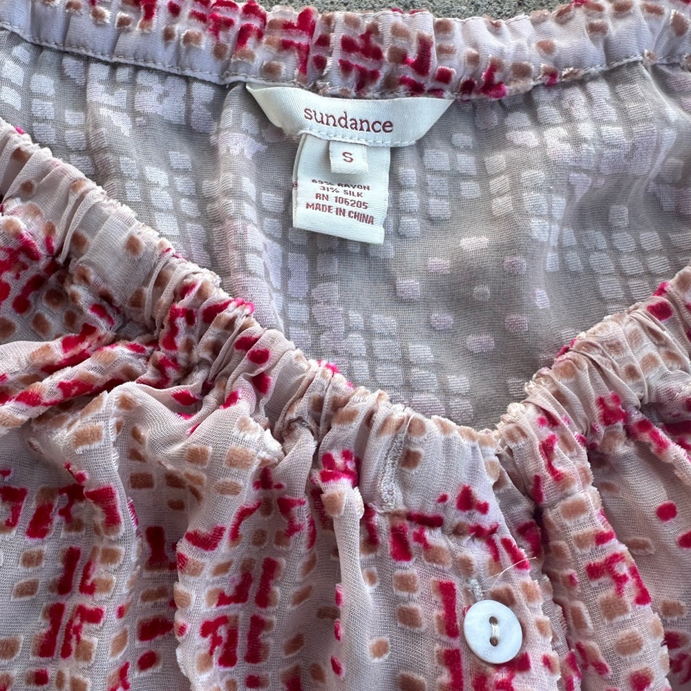 Sundance Silk Textured Burnout Top - Picture 5 of 5